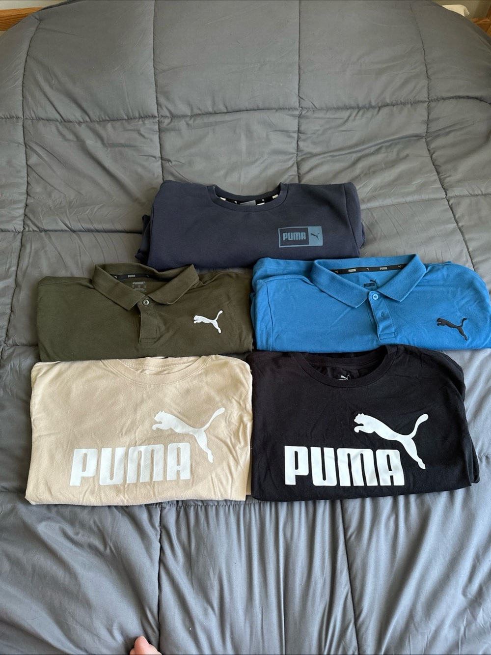 Men’s Puma Shirts Lot Of 5, Sizes L/XL